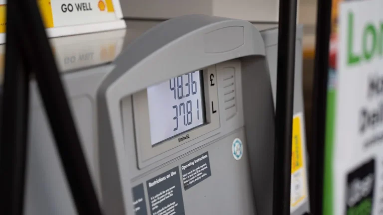 Affichage de prix à une pompe à carburant