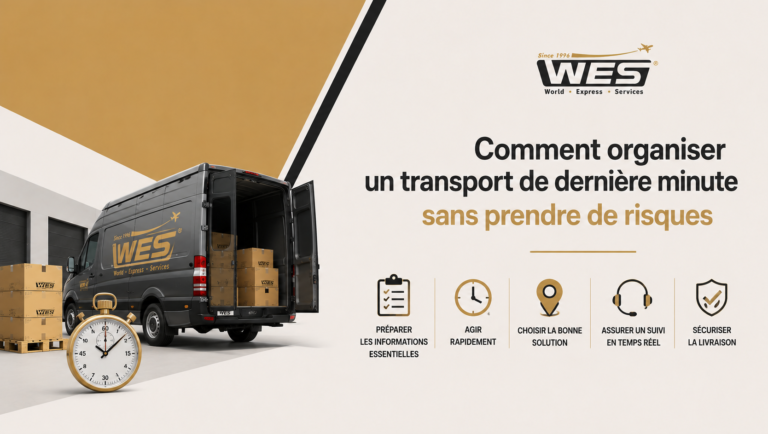 Organiser un transport de derni&egrave;re minute